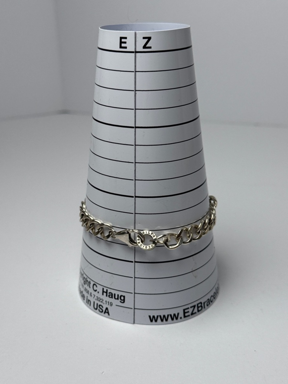 SILPADA Pyrite 925 Silver Faceted Black Bar Chain Bracelet Cubic Zirconia Accent - Picture 7 of 10